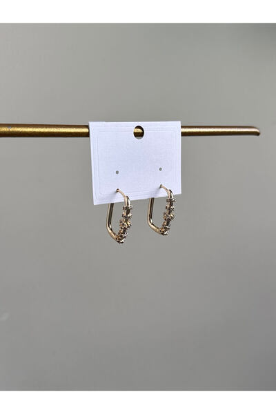 Serenity Atelier New Season Tiff Zircon Stone Rectangular Earrings