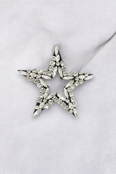 Trend aksesuar Keçe Taşlı Yıldız Dikme Aksesuar