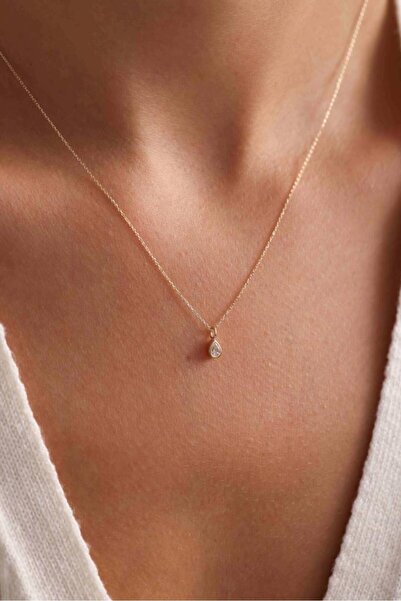 Tufanlar Kuyumculuk Altın Tektaş Kolye