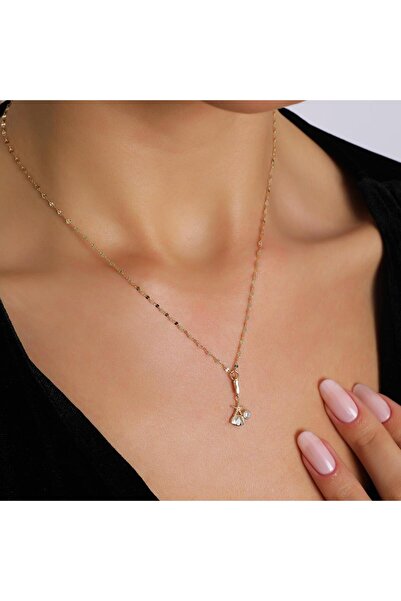 Tufanlar Kuyumculuk Altın Yıldız Midye Taş Kolye