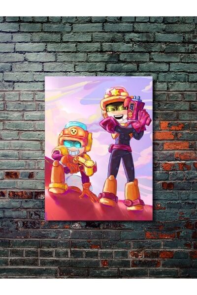 ZNC Brawl Stars, Eşsiz Tasarım Oyun, Karakter Posterleri, Özel Tasarım Kağıt ...