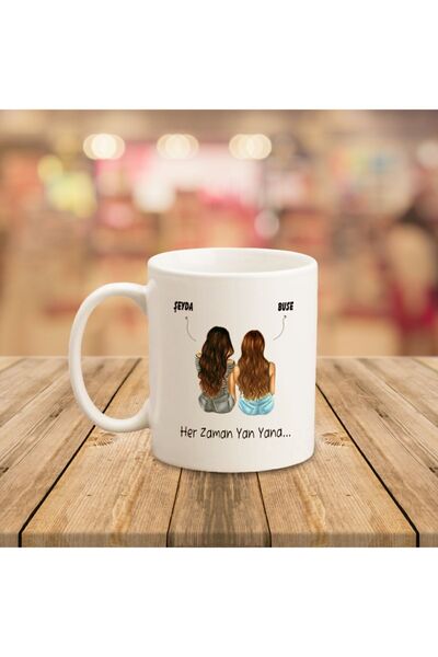 Genel Markalar Kişiye Özel 2'li Arkadaşlık Kupa Bardak ( Isim Yazdırmak Için ...