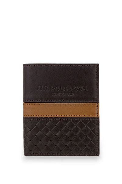 U.S. Polo Assn. Portofel maro pentru bărbați Plcuz24010
