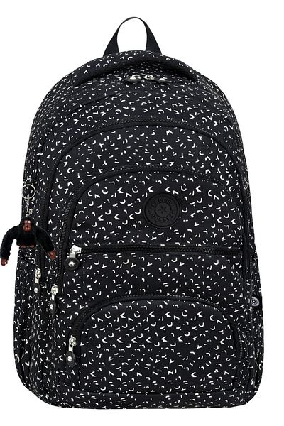 Çanta Trend Luxury Patterned High School and Middle School Backpack, Patterned Schoolbag, Monkey Keychain Gift