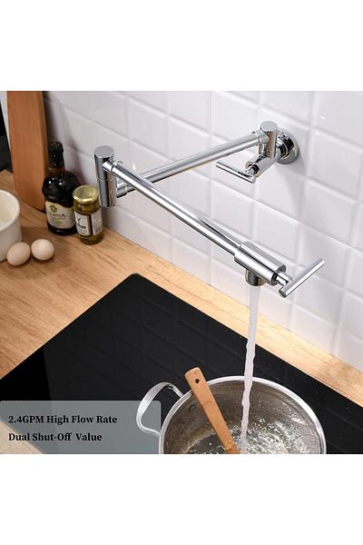 OEM New Model Imported Chrome Color Kitchen Stove Top Faucet Pot