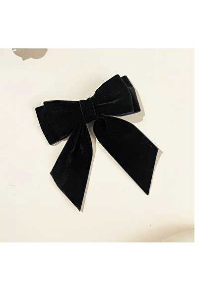 mos&more Cataramă automată cu fundă de catifea neagră