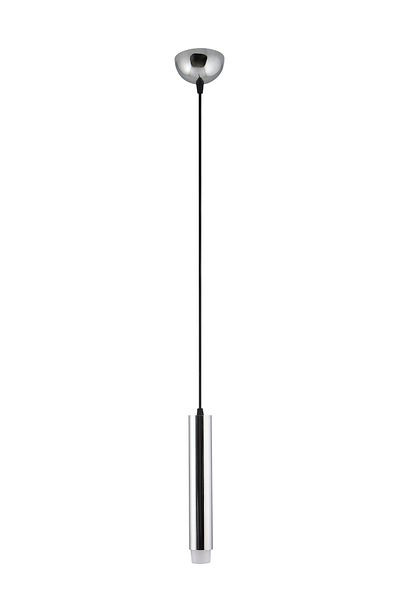 Bozyaka Aydınlatma Sarissa Decorative Metal Chrome Plated Single Pendant Lamp Modern Chandelier (Daylight Led Bulb Included.)