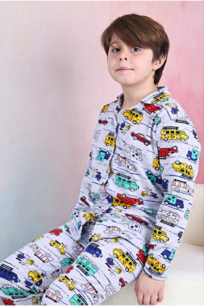 Free Beka Σετ Πιτζάμες Ανδρικές Πιτζάμες με Μπροστινό Κουμπί 100% Βαμβακερό Σετ Πιτζάμες