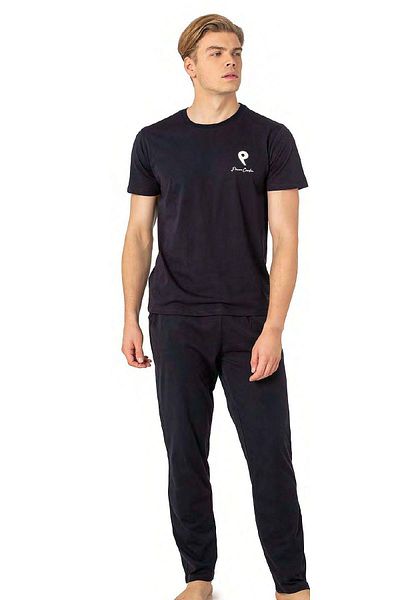 Pierre Cardin 6078 Ανδρικές πιτζάμες με κοντό μανίκι Crew Neck-Suit-Navy Blue