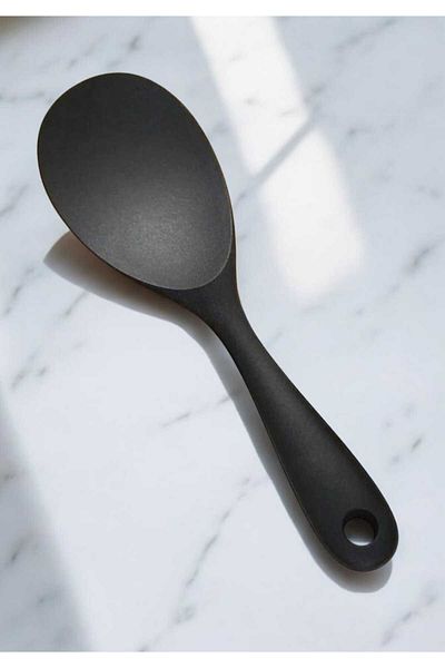 elfnur 22cm Ultra Hard Silicone Rice Tablespoon - High Heat Resistant, Fireproof Nonstick 1Pcs