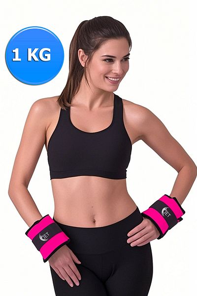 Jet 1 kg X 2 Pcs Hand & Foot Weight Wrist Belt Sets 1 Pair Sandbag Muscle Strengthener