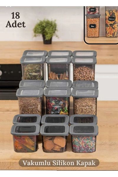 VZN 3 Size Vertical Airtight Cover Grout Storage Container Spice Rack Refrigerator Organizer