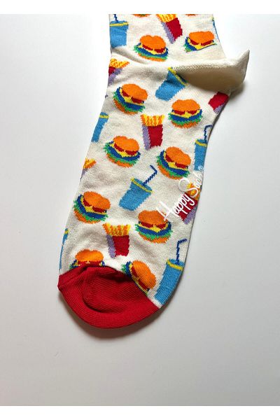 Rumon Fast Food Patterned Design Socks