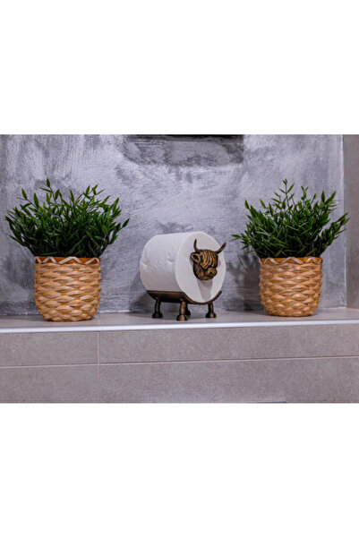 EMAKE3D Şık İnek - Tuvalet kağıdı tutucusu