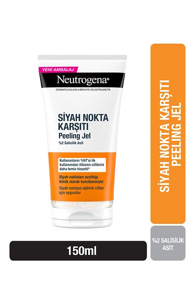 Neutrogena 150 ml Visibly Clear Black Peeling Gel - Anti-Cleaning Spot