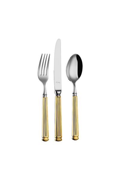 Aryıldız Monalisa Gold 84 Pieces 12 Person Cutlery Set
