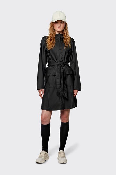 Rains 18130 Modell Kurvce Lange Jacke – W3