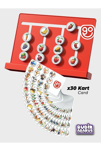 Go Toys Rubik Abacus Fruits & Animals Turkish English Montessori Educational Toy