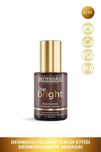 Dermoskin Be Bright Niacinamide Serum - Pore Firming and Skin Tone Equalization, 30ml