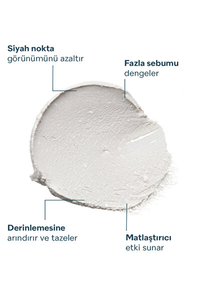 Propia Akne Siyah Nokta Karşıtı Gözenek Arındırıcı Beyaz Kil Yüz Maskesi 100ml Karma Yağlı Cilt