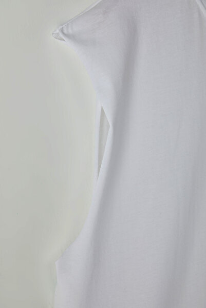 Trendyol Collection White Regular/Normal Cut Basic 100% Cotton Plus Size Undershirt Tmnss25Cv00000