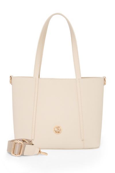 Beverly Hills Polo Club حقيبة كتف نسائية باللون البيج 05BHPC8052