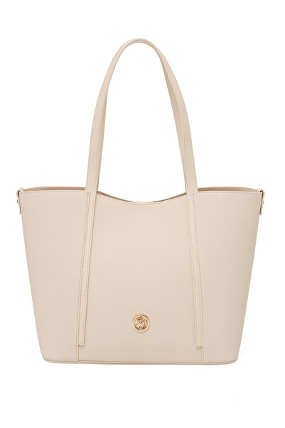 Beverly Hills Polo Club حقيبة كتف نسائية باللون البيج 05BHPC8050