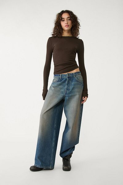 Stradivarius Ribbed long sleeve T-shirt