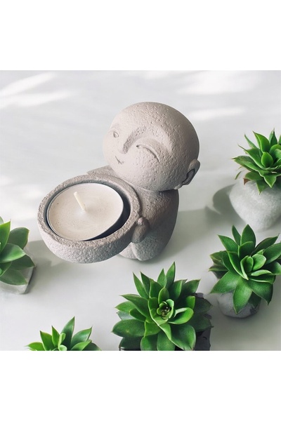 Great Fast Buda Bereket Tealight Mumluk 9x5 cm Mini Boy