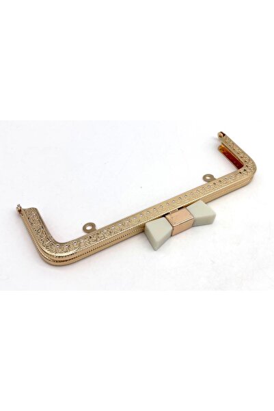 angel çanta aksesuar مشبك حقيبة موديل Angel مقاس 20 سم باللون الذهبي الفاتح و...