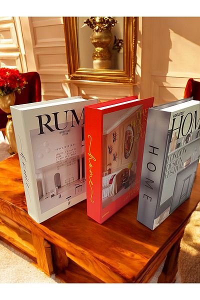 Saccura Decor Decorative Book Box Set, Home Box Set of 3