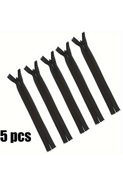 Choice 18 سم 3# أسود-5 قطع 5 قطع متعدد الألوان 3#18-60 سم سحاب غير مرئي سحاب ...