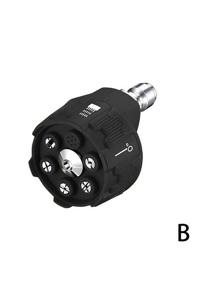 Choice Black High Pressure Washer Spray Nozzle 0 15 25 40 Degree Rotation Watering Rinse Soap Nozzle Tip Ga