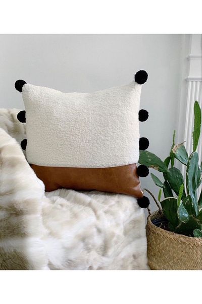 purebunny Punch Throw Pillow - Handmade Woven