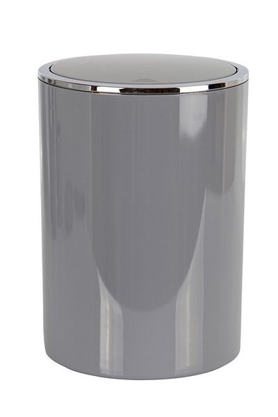 Prima Nova Lenox 6 Lt Grey Κάδος απορριμμάτων - Για Μπάνιο, Κουζίνα, Γραφείο