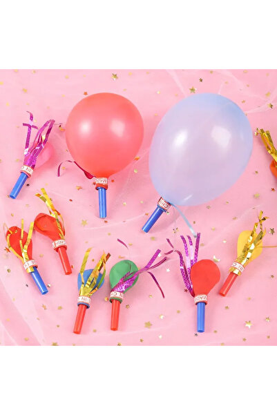 Choice 50PCS 50 Pcs Gold Thread Balloon Whistle Kids Birthday Party Favor Pinata Filler Easter Children's D