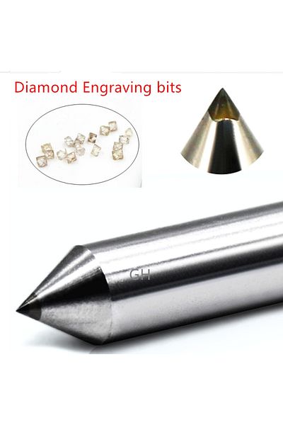 Choice 3 X L50 X 90 2pcs 3.175mm 3mm Diamond Point Engraving Cutters Metal Stone Circuit Board Pcb Bits Eng