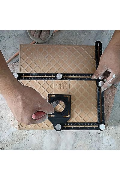 Choice 1PC Construction Tools Multi Angle Measuring Ruler Aluminum Folding Positioning Ruler Professiona...