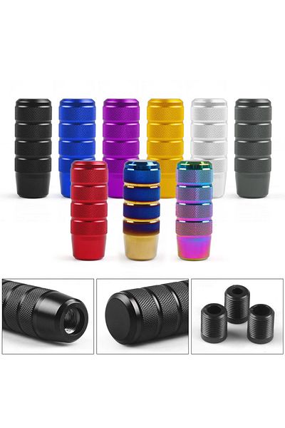 Choice 95MM Universal Non-Slip Gear Shift Knob Manual Transmission Aluminum knurled Shifter Lever Knob