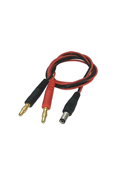 Choice 4mm Banana Plug to 5.5 X 2.1mm DC Power Male Plug Charger 22AWG 60CM Cable