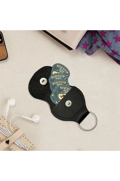 Choice 0.46 مم I Play The Guiter 6 قطع من ريش الجيتار ذات الصوت الأصلي، أصابع جيتار يوكاليل مطبوعة على الوجهين
