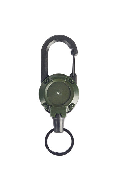 Choice سلسلة مفاتيح خارجية مطاطية خضراء، حبل من الأسلاك الفولاذية، مضاد للسرق...