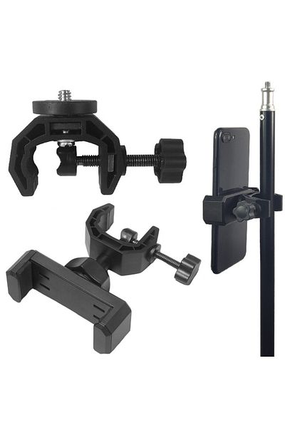 Choice Phone Holder 360 Degree Rotating Universal Microphone Supporting Stand For 6.5-10cm Smart Phones ...