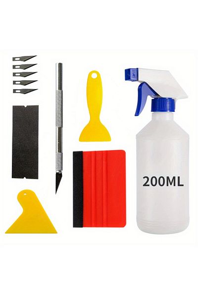 Choice 11pcs 11pcs Car Window Tint Application Tools Kit Vinyl Squeegee Film Scrapers Vehicle Glass Protect