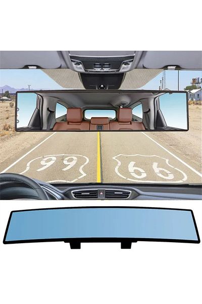 Choice Black Car Mirror Interior Rearview Mirrors Universal Auto Rear View Mirror Anti-glare Wide-angle Sur