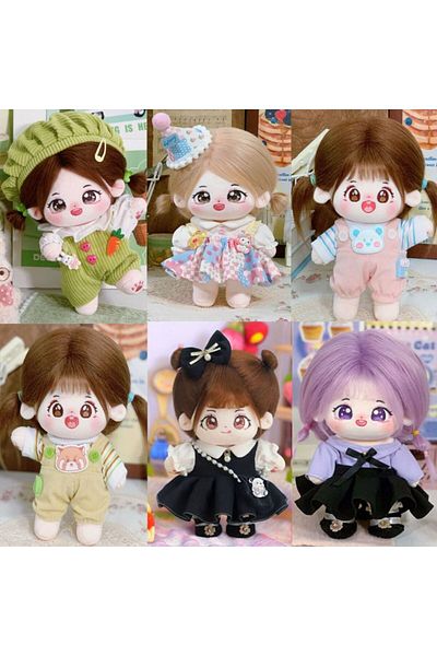 Choice EXO Idol Dolls Accessories Doll Lovely Clothes with Cartoon Headband Accessories Cute Princess Dr...
