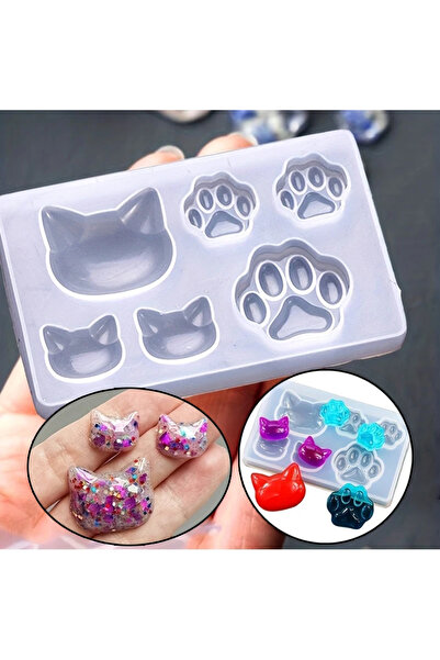 Choice قالب سيليكون على شكل مخلب قطة صغير مصنوع من راتينج الإيبوكسي الكريستال...