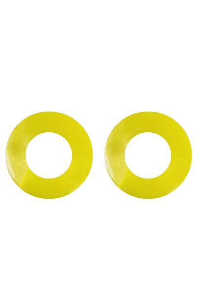 Choice Yellow 2x Silencer Pad Rubber Bushing Dampers Universal Front Strut Tower Mount Suspension Shock-abs