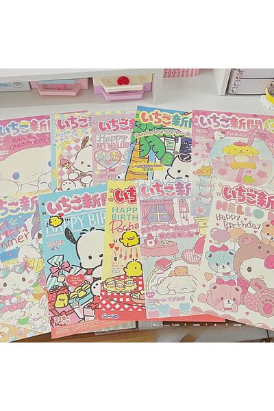Choice 10sheets 10sheets Cartoon Sanrio Monthly Posters Teenage Heart Cute Room Decorative Wall Posters Stu