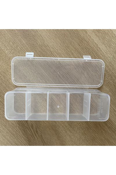 Choice White 1pc Plastic Hair Accessories Jewelry Sorting Box Five Compartment Storage Box Desktop Miscella
